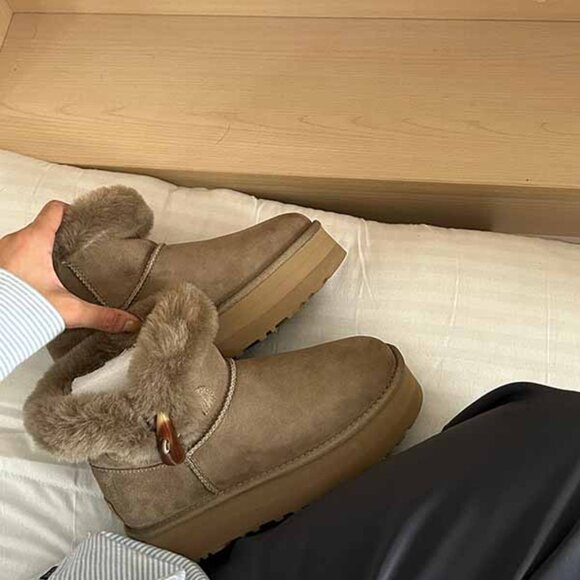 UGG Oversize Women's Fashion Hundred Snow Boots EU40